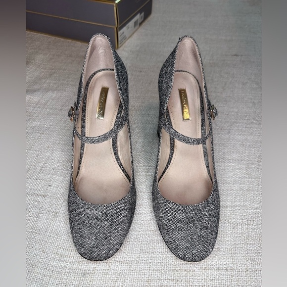 Louise et Cie Jayde Mary Jane block heel pump tweed fabric black/white 8.5M​ - Picture 12 of 13